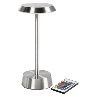 6x DUNI LED Lampe kabellos Nour 26,3 x Ø 11,9 cm 14 Std. Silber