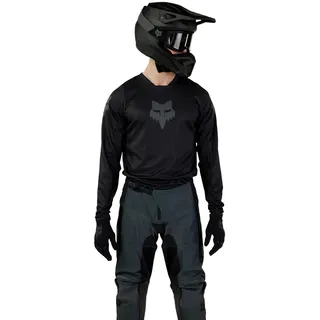 Fox 180 Blackout Jersey, schwarz, XS