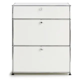 USM Sideboard weiß, Designer Prof. Fritz Haller, 91.5x78x38 cm