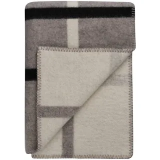 RØROS TWEED - Knut - Wolldecke aus norwegischer Lammwolle - Design von Hallgeir Homstvedt - Deckenmaße: 135 x 210 cm (5455 - Dove Grey, 135 x 200 cm)
