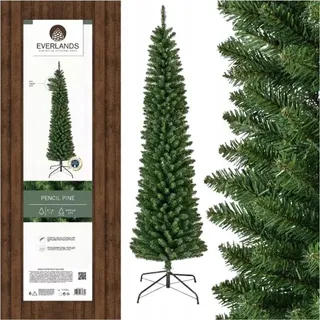 Künstlicher Tannenbaum groß schmal auf Ständer 210cm - Grün