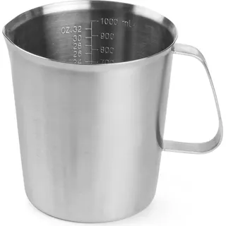 HENDI Messbecher, Schwere Ausführung, 1L, ø120x(H)135mm, Edelstahl