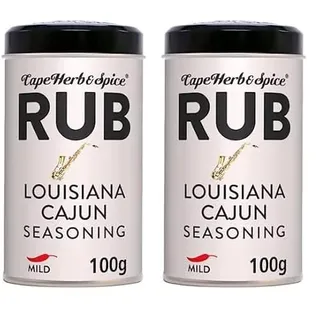 Cape Herb & Spice Rub, Louisiana Cajun g, 100 g (Packung mit 2)