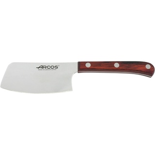 Arcos Table Messer - Steakmesser Tischmesser Tafelmesser - Klinge Nitrum Edelstahl 90 mm - HandGriff Pack-Holz Farbe Braun