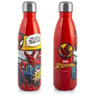 H&h Flasche Thermal Spiderman Red Marvel Stahl 18/10 Lt. 0,5