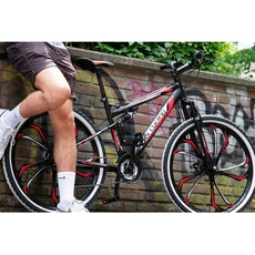 Bild von KS Cycling Mountainbike Hardtail 27,5 Scrawler Schwarz-Rot RH 46 cm