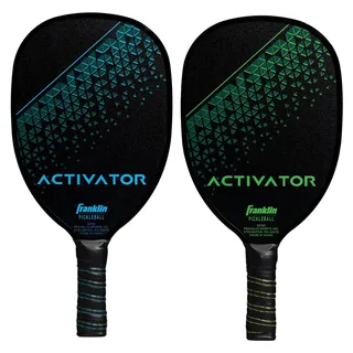 Franklin Pickleball Schläger Holz Activator - schwarz grün - langlebiger Griff - Grün