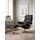 Relaxsessel Mayfair Leder 83 x 102 x 74 cm Braun mit Hocker