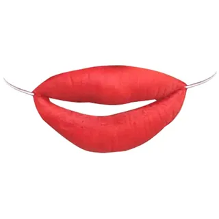 PRETYZOOM Halloween Dekor Sexy Wurst Mund Gesichts Lustige Cartoon Rote Lippen Dekore Spielzeug Ornamente Requisiten für Dance Party Festival Halloween (Rot) Festival Party liefert