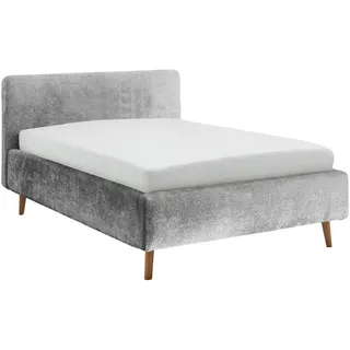 Xora Polsterbett , Grau , Textil , Esche , massiv , H2 + H3 , Höhe ca. 20 cm , 140x200 cm , Reach , Wendematratze,Lattenrost, Matratze, gepolstertes Kopfteil, Stoffauswahl, in verschiedenen Größen erhältlich,individuelle Liegehärteeinstellung , Schlafzimmer, Betten, Polsterbetten