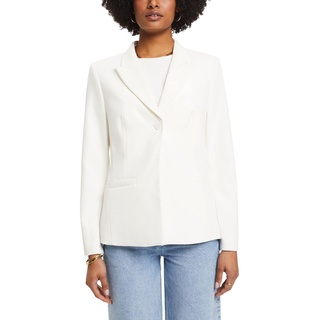 ESPRIT Collection Damen 023eo1g312 Blazer, 100/White, 32