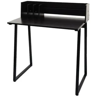 Mendler Konsolentisch 82x51x3D-Struktur Schwarz