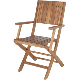 Siena Garden Klappsessel Falun 57 x 50,5 x 88 cm braun