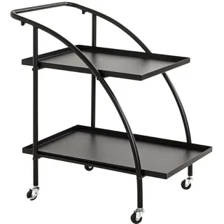 Haku-Möbel HAKU Servierwagen schwarz 68,0 x 42,0 x 71,0 cm