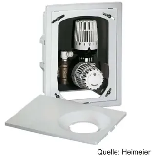 HEIMEIER Multibox K-RTL Unterputz Rücklauftemperaturbegrenzer mit Thermostat Weiß RAL 9016