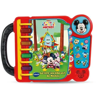 VTech Micky Maus Lernbuch, Lernbuch für Kinder, Buch Mickey – 3 bis 7 Jahre – Version FR