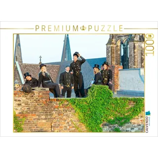 CALVENDO Puzzle Schornsteinfeger in Berlin Kreuzberg 1000 Teile Puzzle quer | 1000 Teile Lege-Größe 64x48cm Foto-Puzzle für glückliche Stunden