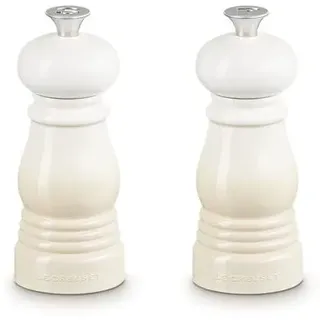 Le Creuset Mini Gewürzmühlen-Set 12,5 cm Beige unbefüllt