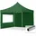 Faltpavillon 3 x 3 m inkl. 2 Seitenteile Dunkelgrün