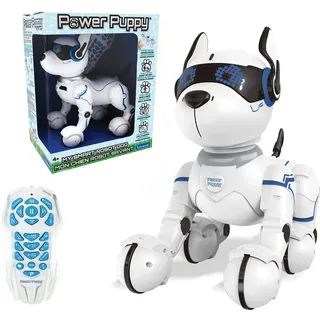 Lexibook Spielzeugroboter Interaktiver Roboterhund programmierbar - Schwarz/Blau/Weiß
