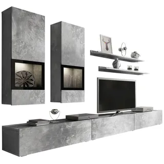 OTTO home Wohnwand »Baros« Set, 6 Stk. tlg., grau