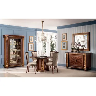 Klassischer Designer Holztisch Tisch Tische Barock Rokoko Antik Stil Möbel Italy
