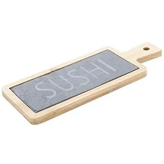 Cosy & Trendy 3156194 Tablett, Schiefer/Bambus, 23 x 9 x 1 cm