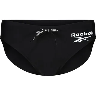 Reebok Badeslip »"Wells"«, Kordel mit Logoschriftzug, schwarz