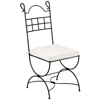 Marrakesch Orient & Mediterran Interior Segovia Gartenstuhl 40 x 40 x 100 cm schwarz