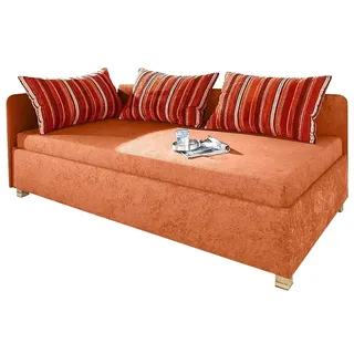 MAINTAL Polsterliege 126 x 206 cm orange