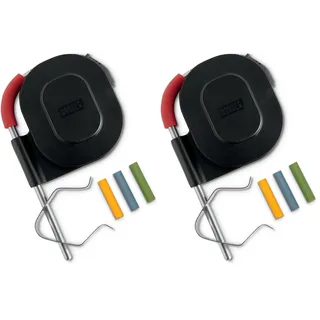 Weber iGrill/Connect Smart Grilling Hub Messfühler für Grillkammer, bis 315° C, einfach Klammer zur Befestigung am Grillrost, zur Überwachung der Umgebungstemperatur, 1 Stück - Silber (7212)