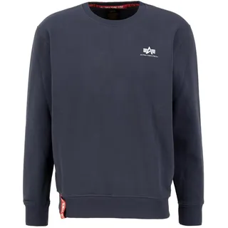 Alpha Industries Basic Sweater Small Logo Sweatshirt für Herren Navy