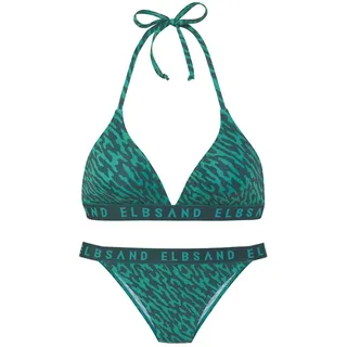 ELBSAND Triangel-Bikini Damen Grün 34 Cup A/B