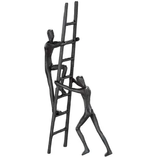 Gilde Casablanca Skulptur Teamwork, Deko Figur Braun, Metall Statue Wohnzimmer, Büro Dekoration H. 23,5 cm x B. 12 cm - Moderne Skulpturen, Eigenheim, Teamarbeit