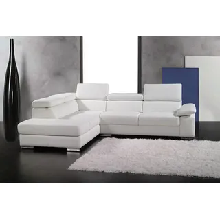 Ecksofa Sofa Couch Polster Wohnlandschaft Eck Sofas Garnitur L Form Leder Neu - Braun