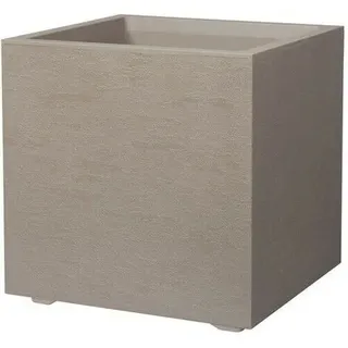 Vase Gravity Würfel 39 CM Taupe DEROMA Garten Pflanzen Innenseite Startseite