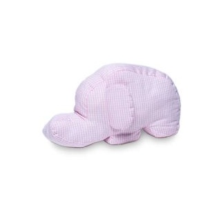 Kindertraum 51051080023 Kuschelkissen Elefant, klein, 11 x 23 cm, rosa/weiß