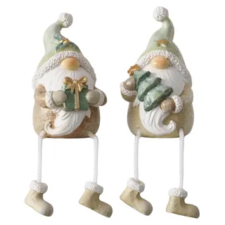 Boltze-Wichtel mit baumelnden Beinen - Grün