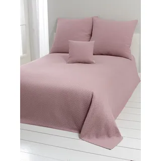 Tagesdecke Gr. 3, lila (mauve), B:240cm L:210cm, 100% Baumwolle, Tagesdecken, Tagesdecke