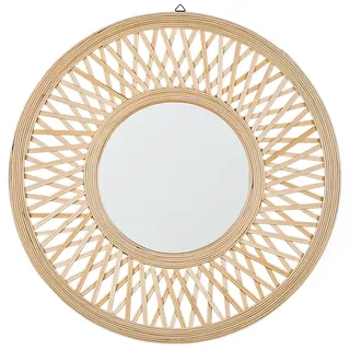 Beliani Wandspiegel Bacata 80 x 80 cm Braun/Bronze