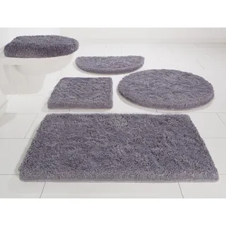 Möve Badematte "Superwuschel, Badvorleger, Badezimmer Teppich" Höhe 40 mm rutschhemmend beschichtet fußbodenheizungsgeeignet  schnell trocknend  strapazierfähig Mikrofaser-Badematte, Badteppich, rechteckig, rund & als 3-tlg. Set, stone