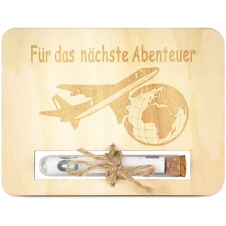 TAKULA Geldgeschenke Geburtstag -Flugzeug Geschenk,Reisekasse Geschenk Spardose Urlaub,Geschenk für Weltreise Geschenke für Reiseliebhaber|Nächste Abenteuer