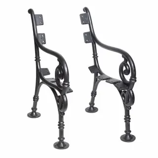 Gusseisen Beine Set für die Bank Schonbrunn