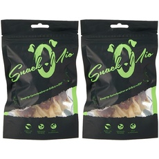 SnackOMio knusprige Kaninchenohren an Entenbrustfilet Premium Kausnack für Hunde, 70 g, 2er Pack (1 x 0.07 kilograms)