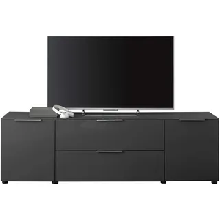 HBZ Santorin Lowboard 180 x 55 x 40 cm Grau Holzwerkstoff