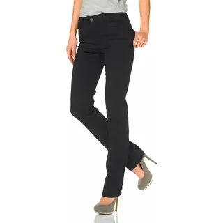MAC Dream Jeans Straight Fit in schwarzem Black Black-D38 / L30
