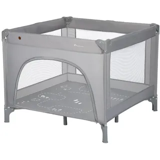 Bebeconfort Adonis, 2-in-1 Baby Kinderbett & Laufstall , 0–3 J. (15 kg), kompaktes Reisebett, seitliches Einstiegsfenster, große Matratze, Tragetasche, zusammenklappbar, stabil, Mineral Grey