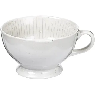 Broste Copenhagen 14440912 Teetasse, Steingut, Weiß, 14cm