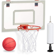 Bild von Basketballkorb für’s Zimmer weiß, rot