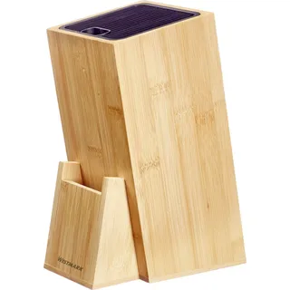 Westmark Messerblock Schutzmesserblock Bambus Kunststoff Holz